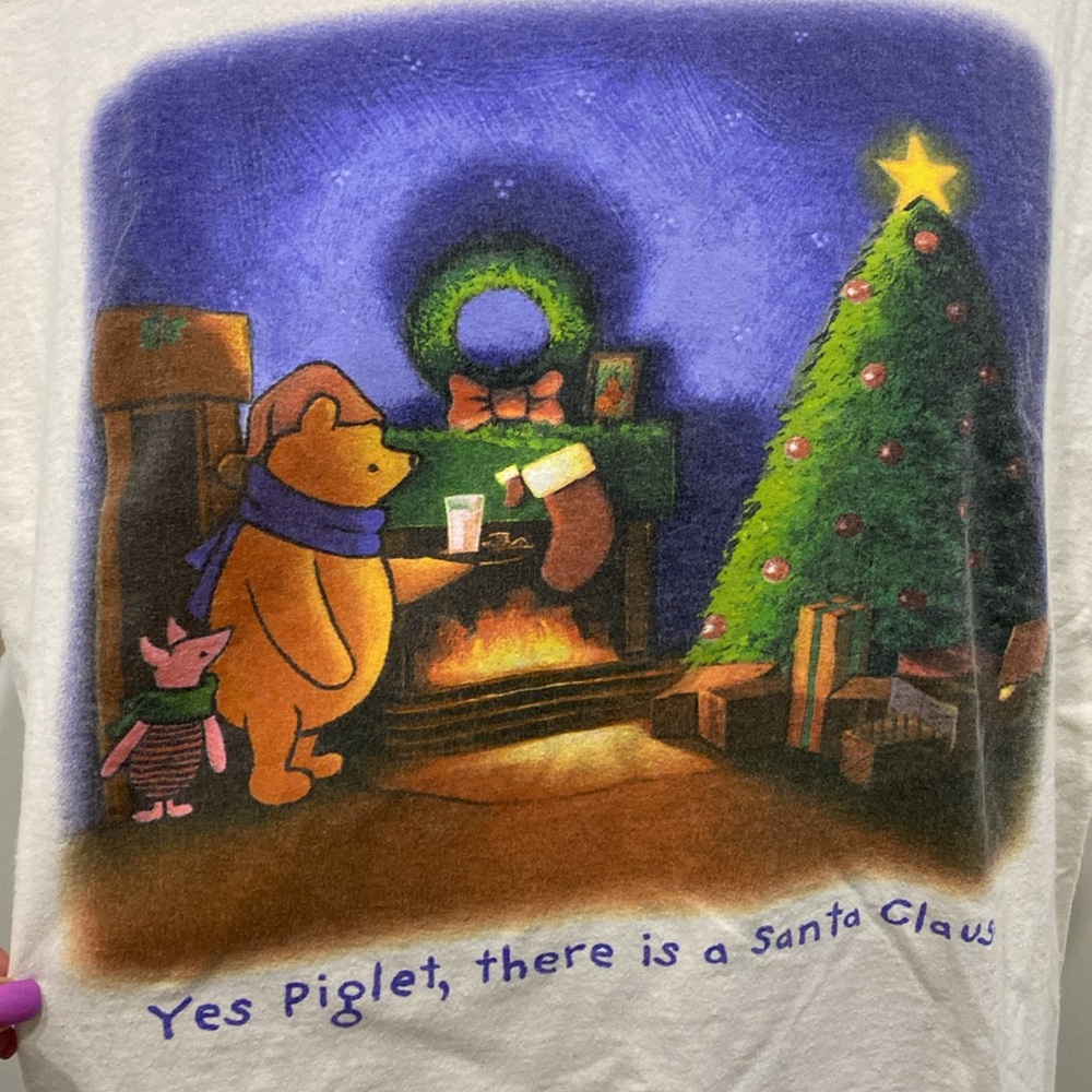 VINTAGE 90βs Single Stitch Disney Store Winnie The Pooh& Piglet T-Shirt |Size XL